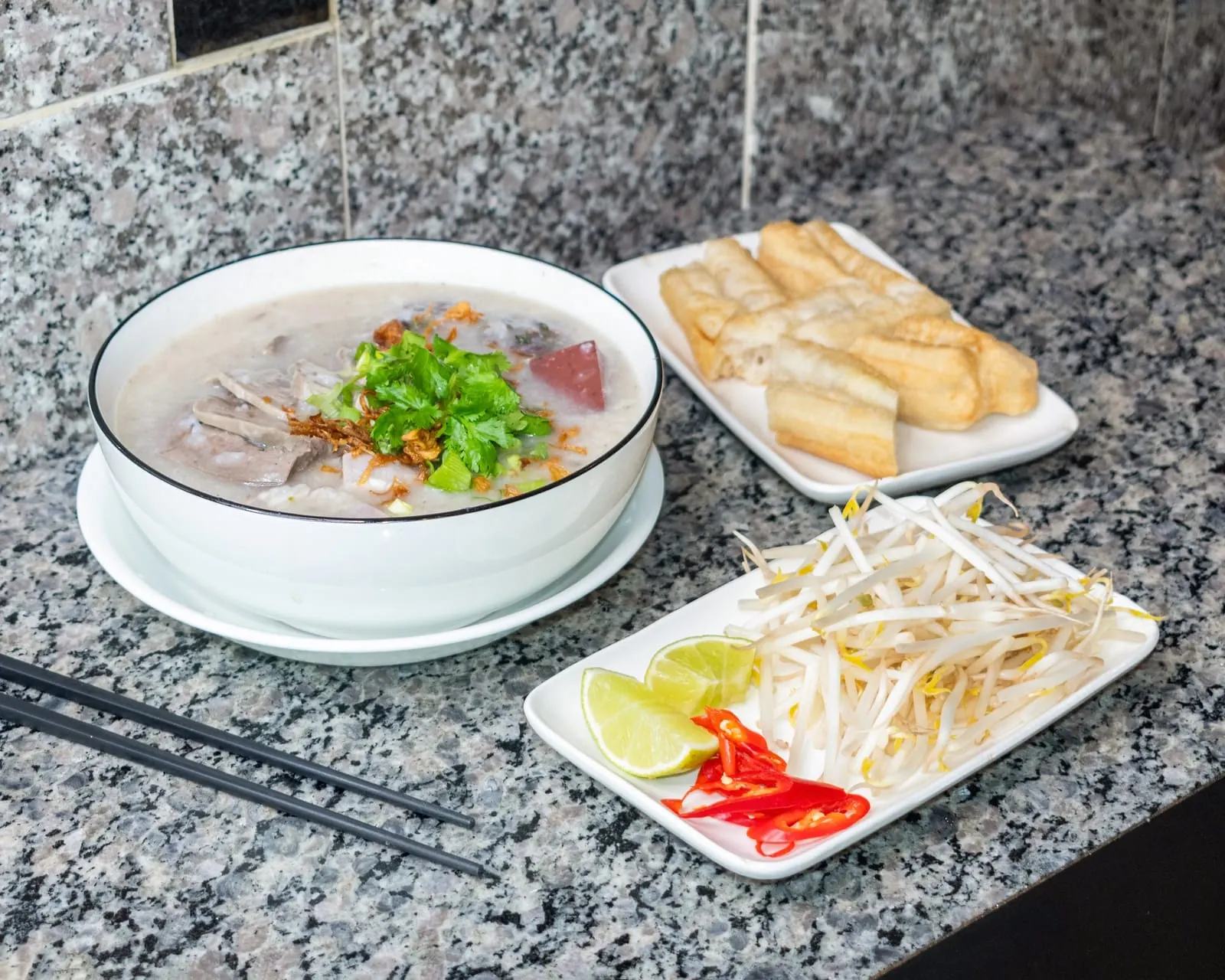 Cháo Lòng — Pork Intestine Porridge