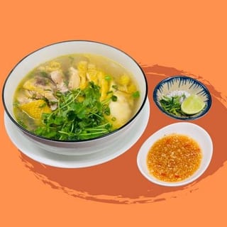 Chicken noodle soup (Bone-in) -  Phở Gà Đi Bộ