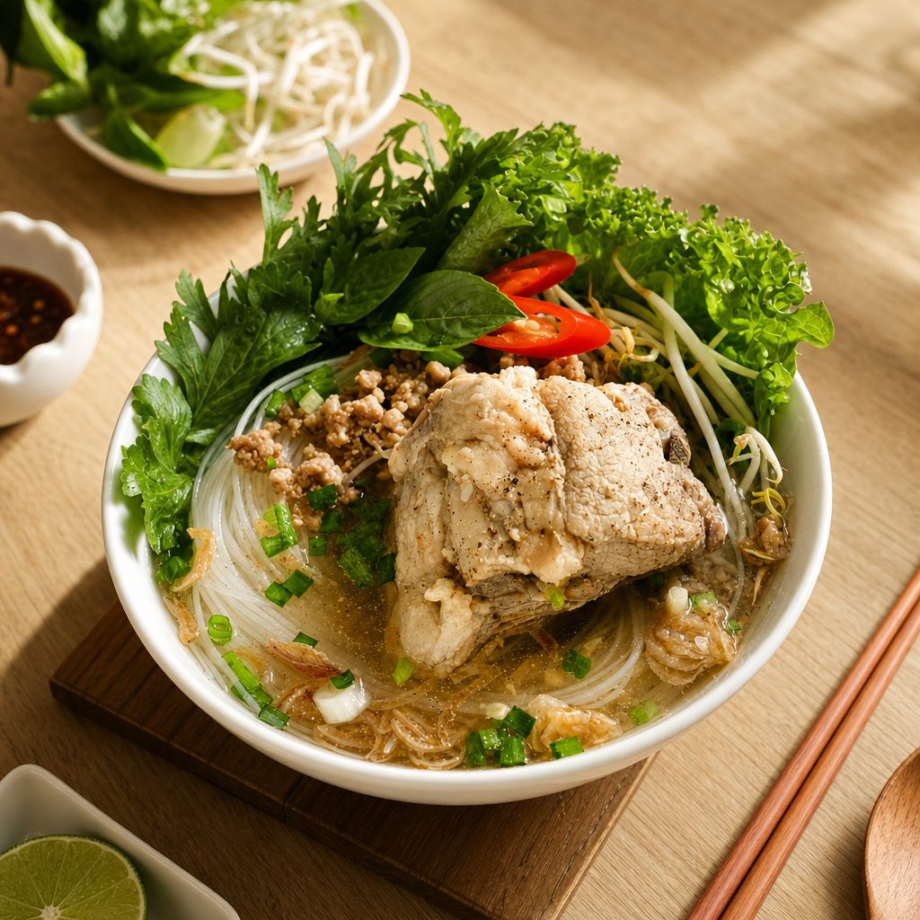 Spare rib noodle ( Hủ Tiếu Sườn Non).