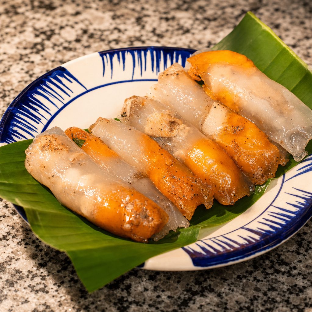 Steamed Clear Dumplings ( Bánh Bột Lọc).