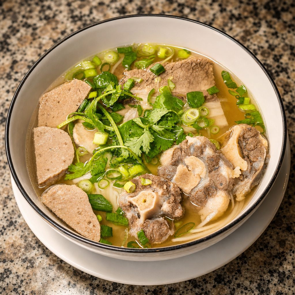 Phở Đuôi Bò (Oxtail Phở).