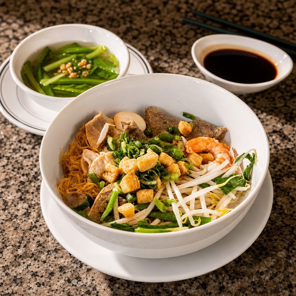 Nam Vang Noodle ( Broth-less Style) - Nam Vang Khô.