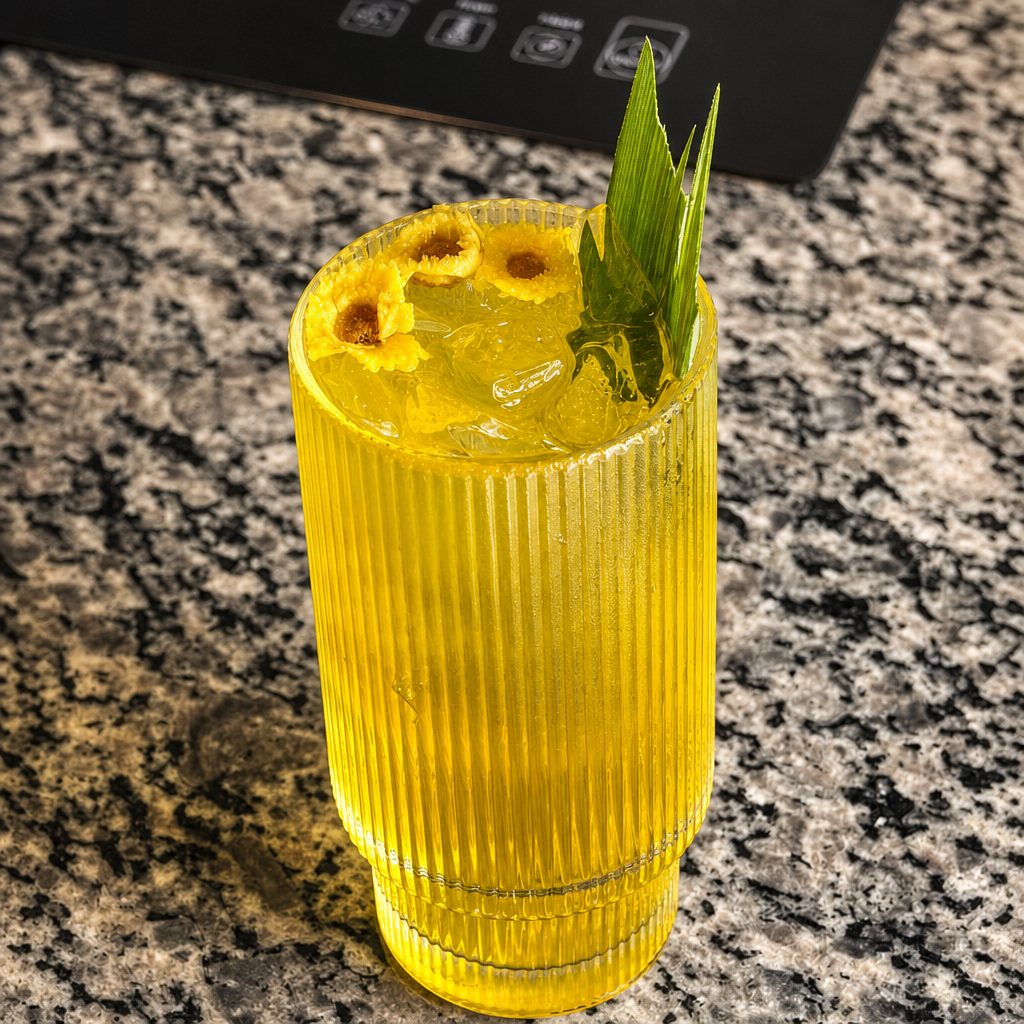 Chrysanthemum pandan leaves tea ( Trà hoa cúc lá dứa ).