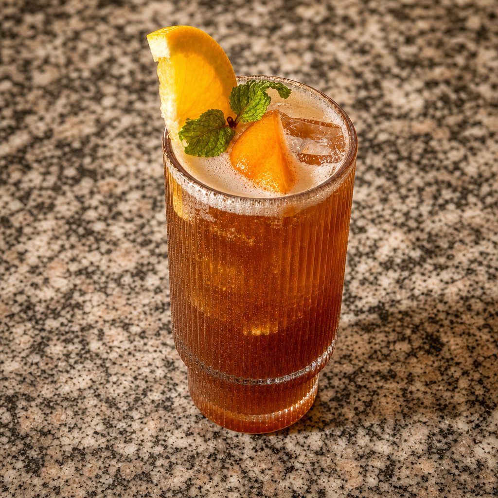 Orange lemongrass peach tea (Trà đào cam sả).